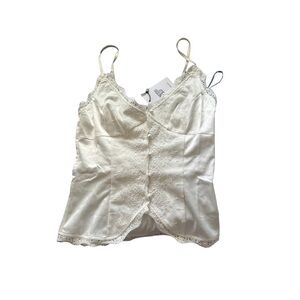 Princess Polly New With Tags Cream Lace Tank Top